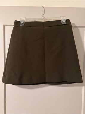 Express Mini Skirt in Olive Green